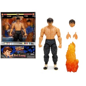 Fei Long 6" Moveable Figure w/Accessories and Alternate Head & Hands "Ultra Street Fighter II" (2017) Video Game model by Jada - 1 of 4