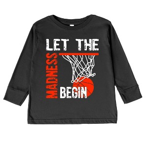 The Juniper Shop Let The Madness Begin Toddler Long Sleeve Tee - 1 of 3