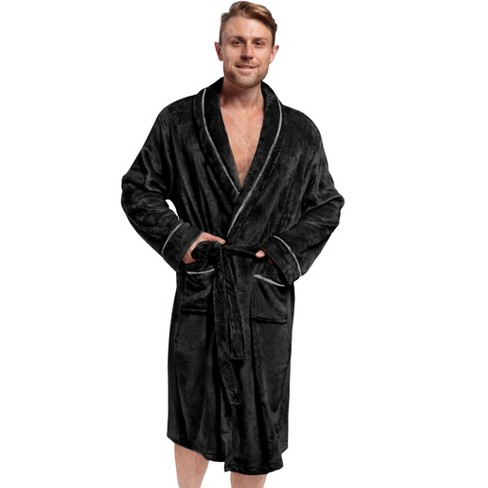 Pavilia Mens Robe, Soft Bathrobe For Men, Fleece Warm Long Plush ...