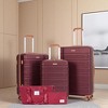 Lyngins 20/24/28 Inch 5 PCs Carry on Luggage Sets with Travel Duffel Bag and Toiletry Bag,Suitcases Sets with Spinner Wheels for Family Trips - 2 of 4