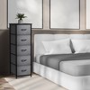 Sorbus Narrow 5 Drawers Nightstand with Steel Frame, Wood Top, Easy Pull Fabric Bins for Home, Bedroom, Office & Dorm - 2 of 4