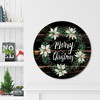 Merry Christmas Circular Wood Dècor - 2 of 2