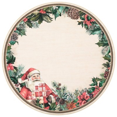 COZONY Christmas Santa Claus Runner Rug, Washable Non Slip Low Pile Carpet, Soft Non Shedding Holiday Floor Runner for Kitchen, Entryway, Bedroom