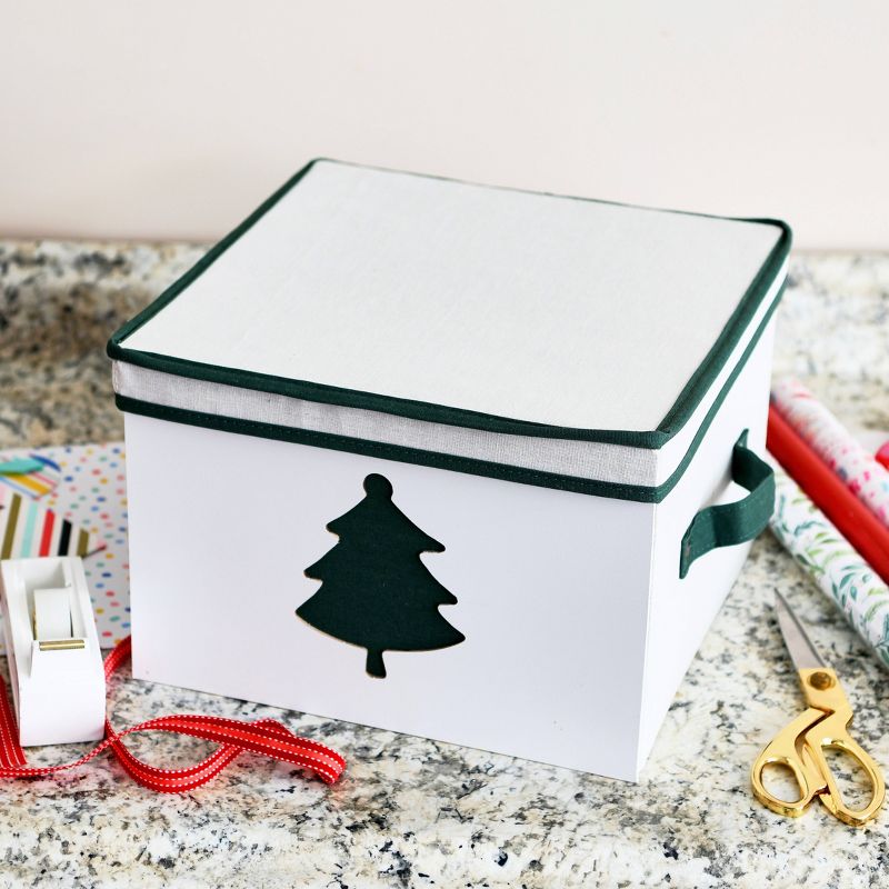 Household Essentials Medium Holiday Storage Box Green, 4 of 12