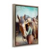 Stupell Industries Cowgirl Petting Horse Black Framed Floater Canvas Wall Art - 3 of 4