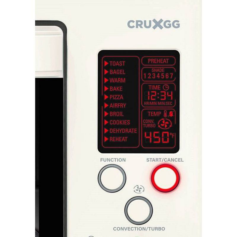 CRUXGG 6 Slice Digital 10-in-1 Toaster Oven with Air Fry, 6 of 10