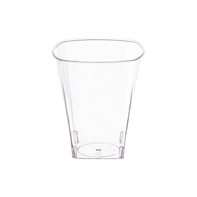 Smarty Had A Party 2 oz. Clear Square Plastic Shot Glasses - 960 pcs
