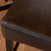 NicBex Dining Chairs Set of 2 Upholstered Chair Backless Saddle Seat Counter Stools, Leather Accent for Kitchen, Bedroom, Tan - 3 of 4