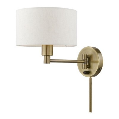 Livex Lighting 1 - Light Wall Light in  Antique Brass