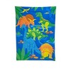 Everything Kids Dinosaurs Royal Blue, Orange and Green 4 Piece Toddler Bed Set - Comforter, Fitted Bottom Sheet, Flat Top Sheet, Reversible Pillowcase - 2 of 4