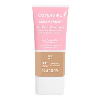 COVERGIRL Clean Fresh Skin Milk Foundation Dewy Finish - 580 Tan - 1 fl oz