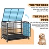 Dog Crates Folding Metal Wire Crates Dog Kennels Outdoor and Indoor Pet Dog Kennel, Max Load 300Lbs with Double-Door, Divider Panel, Removable Tray - 4 of 4