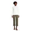 Lands' End Women's Relaxed Cotton Long Sleeve Mock Turtleneck - 4 of 4