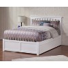 Vintage Platform Bed with Trundle & USB - Modern Storage Bed Frame, No Box Spring Needed - 77"L x 57.75"W - 3 of 4
