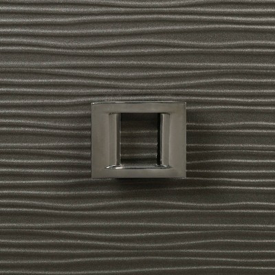 Faris Black 5-Drawer Chest with Felt Lined Top Drawer