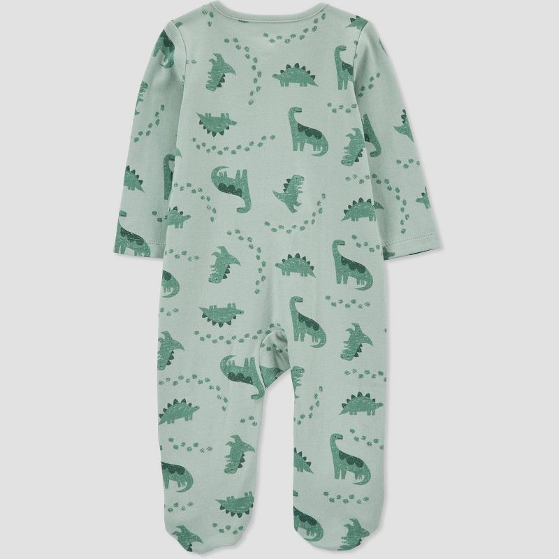 Carter&#39;s Just One You&#174;️ Baby Boys&#39; Dino Footed Pajama - Green, 2 of 4