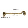 Unique Bargains Brass Cabin Eye Latch Gate Door Swivel Hook with Mounting Screw - 2 of 4