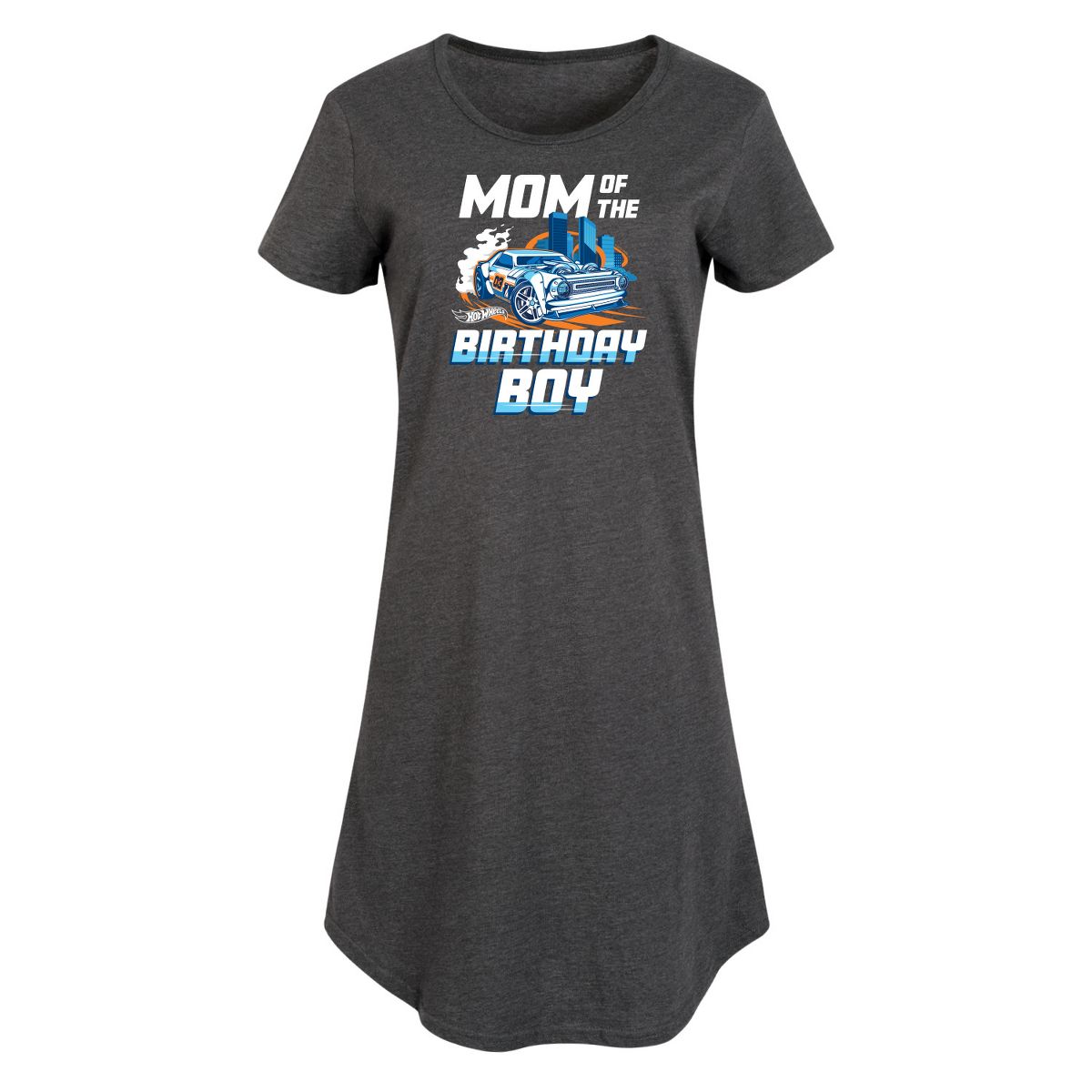 Women's - Hot Wheels - Mom Of Birthday Boy Graphic T-shirt Dress