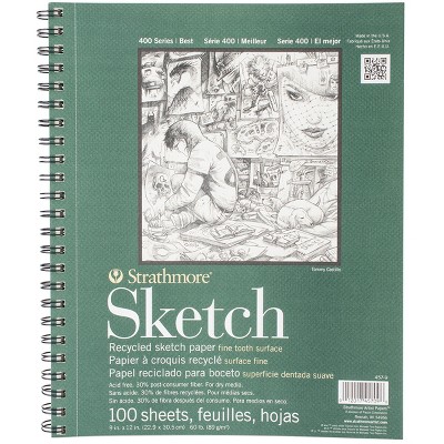 Strathmore 300 Series 9 x 12 Spiral Drawing Pad, 50 Sheets