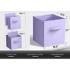 Sorbus 11 Inch Foldable Fabric Storage Cube Bin with Handles - for Organizing Pantry, Closet, Nursery, Playroom, and More - 3 of 4