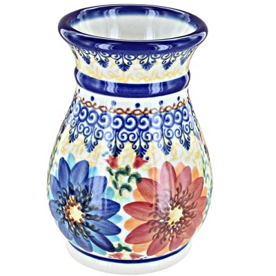 Blue Rose Polish Pottery Autumn Burst Small Vase : Target