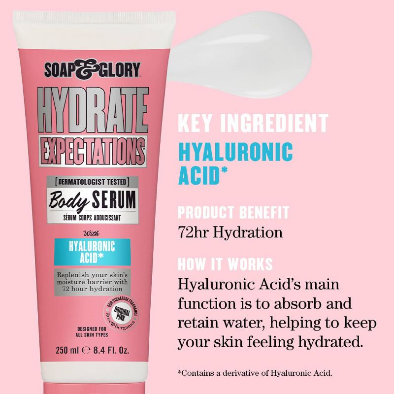 Soap &#38; Glory Hydrate Body Serum - Charged Original Pink - 8.4 fl oz, 4 of 11
