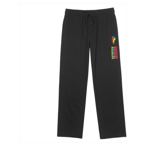 Black sweatpants with lightning bolts hot sale