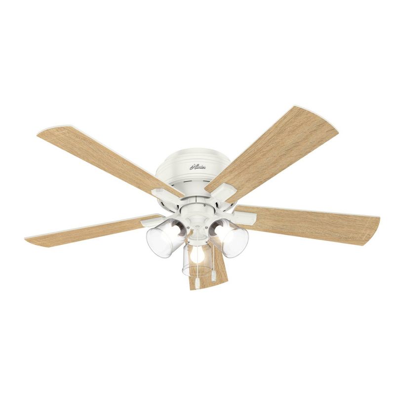 52" Crestfield Low Profile Ceiling Fan (Includes LED Light Bulb) - Hunter Fan, 1 of 18
