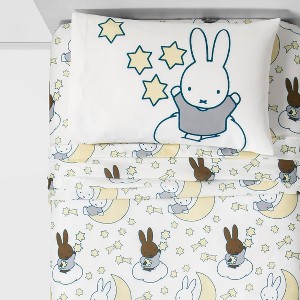 Miffy And Friends Twin Sheet Set, White