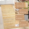 Washable Modern Plaid Rug – Foldable Thin Non-Slip Non-Shedding Easy-Care Carpet for Living Room Bedroom Kitchen Dining Room. - 4 of 4