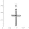 Black Bow Jewelry 14k White Gold, Latin Cross Pendant - 4 of 4