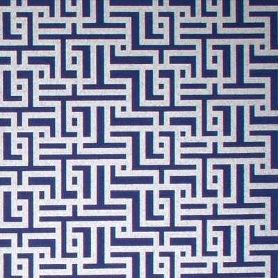 Zen Cobalt Blue and Silver Geometric Paste the Wall Wallpaper