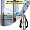 VEVOR 3 Gallon Stainless Steel Sprayer, 20" Wand & 3FT Reinforced Hose,Hand Pump Sprayer with Pressure Gauge,Safety Valve & Adjustable Nozzle, Silver - 3 of 4