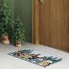 20"x34" Winter Snowy Houses Memory Foam Rug Blue - Room Essentials™ - 2 of 4