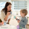WeeSprout Silicone Baby Training Cups - Set of 2 Soft Silicone Cups - 2 oz Open Cup for Baby 6+ Months - Non-Slip Grip, Weighted Base - 3 of 4