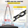 VEVOR Chain Sling, 5/16 inch x 10 ft Lifting Chains with Hooks, G80 Engine Chain Hoist Lifts, 11000 lbs/5 Ton Capacity, Black&Red - 4 of 4