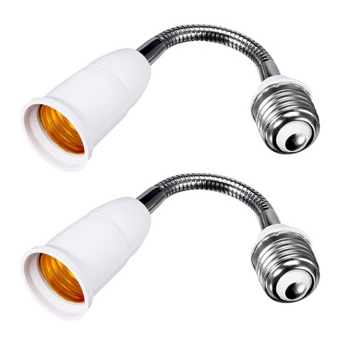 lejr Skråstreg Meyella Unique Bargains 2pcs E27 To E27 Light Lamp Bulb All Direction Extension  Adapter Extenders For Home Light Fixtures Socket Converter : Target
