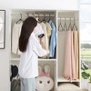 VECELO 25/50 pk Plastic Hanger Non Slip Clothes Hangers Space Saving Heavy Duty Notched Coat Hanger - 4 of 4