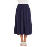 Jessica London Women’s Plus Size Soft Ease Midi Skirt