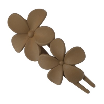 Unique Bargains Women's Classic Flower Hair Clips 4.13"x2.09"x1.50" 1 Pc