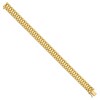 Black Bow Jewelry Mens 10mm 14k Yellow Gold Polished & Satin Panther Link Bracelet, 8 In - 3 of 4