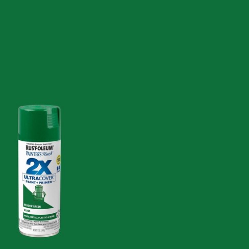 Rust-oleum Ptouch 2x + Spray Paint Gloss Meadow Green: Oil-based For ...