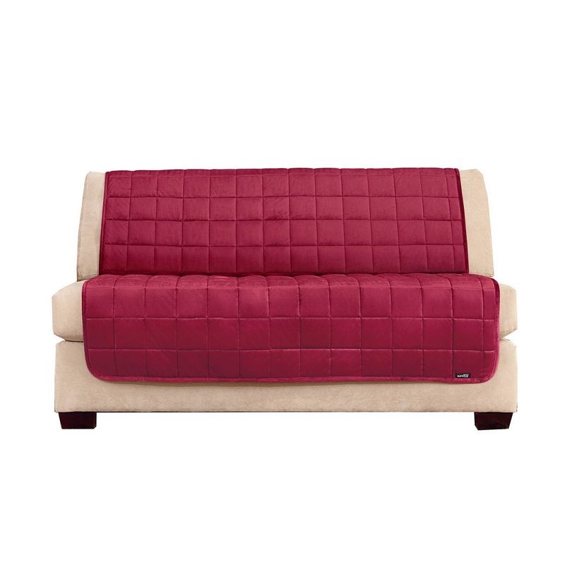 Antimicrobial Quilted Armless Loveseat Furniture Protector - Sure Fit, 1 of 5