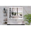Munora 30x36 Inch LED Bathroom Vanity Mirror, Wall Mounted Smart Mirror with Anti-Fog, Adjustable White/Warm/Natural Lighting, Aluminum Frame - 3 of 4