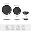 12-Piece Stoneware Dinner Plates & Bowls Set for 4 | Matte Glaze | Microwave & Dishwasher Safe | Non-Toxic, Stackable Dinnerware -- Frevyn - 2 of 4
