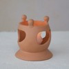 Storied Home Handmade Terracotta Candle Holder with Circle of Figures - 4 of 4