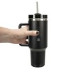 Elanze Designs I Drink Coffee Like A Gilmore Girl 40 oz. Stainless Steel, Large Water Bottle Coffee Mug, Spill & Leak Resistant, Thermal Travel - 4 of 4