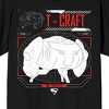 Superman Movie 2025 T-Craft Futuristic Blueprint Men’s Black Short Sleeve Tee - 2 of 4