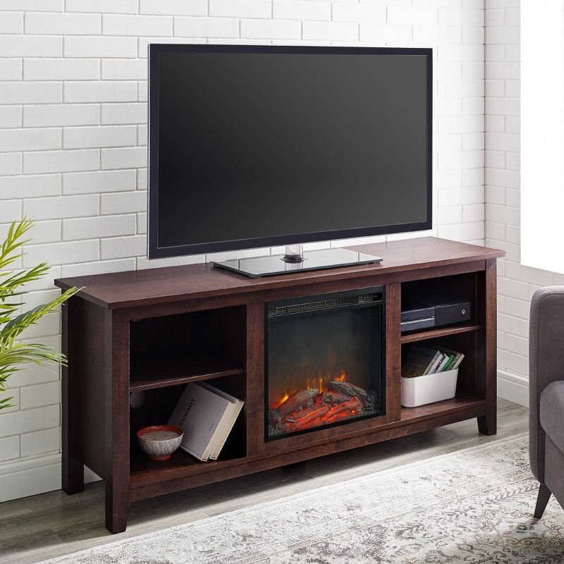 Ackerman Modern Transitional Fireplace TV Stand for TVs up to 65" - Saracina Home, 3 of 9