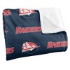 Shippensburg University Logo Pattern Silky Touch Blanket White 50x60 - 3 of 4